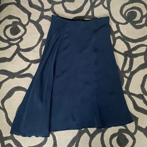 Joseph Navy Slip Skirt